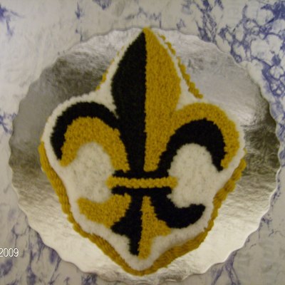 Black & Gold Fleur De Lis