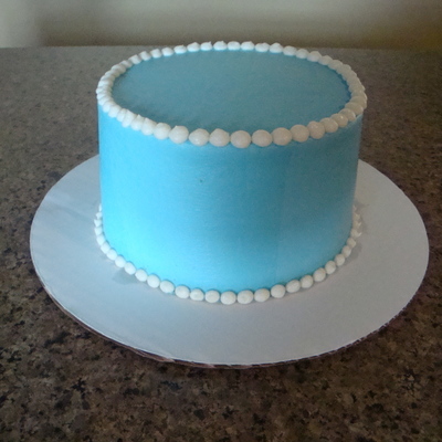 Simple Blue Cake