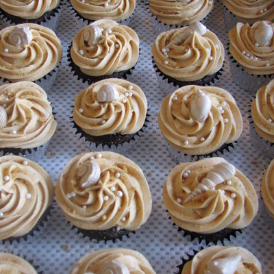 Sea Shell Cupcakes