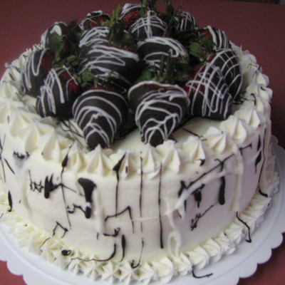 Chocolate Covered Strawberry Cake