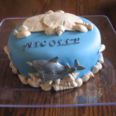 Ocean Theme Birthday Cake