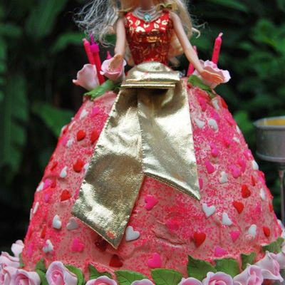 Barbie Doll Cake