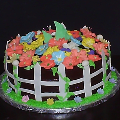Birthday Cake - Flower Bed