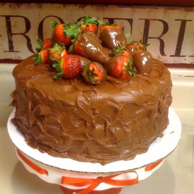 Chocolate Covered Strawberry Cake