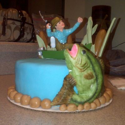 Fishing Cake For A Co-Workers Father In Law