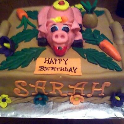 Luau Birthday Cake