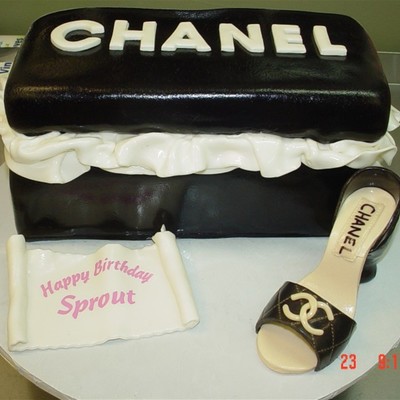Chanel Shoe Box And Shoe