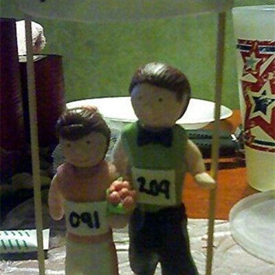 Marathon Bride And Groom