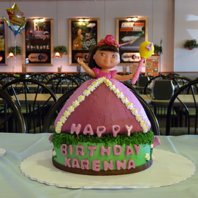 Dora Princess Birthday Cake