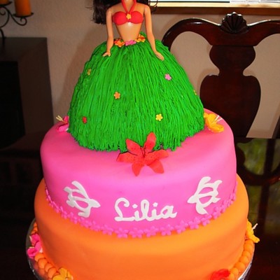 1St Birthday Luau Cake