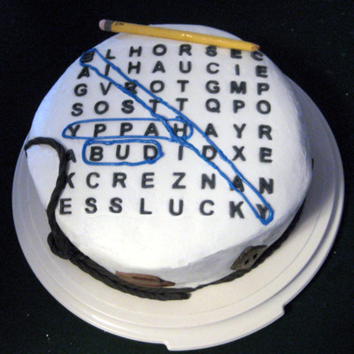 Word Search Birthday Cake