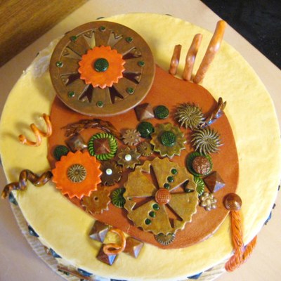 All Geared Up Steampunked Cake