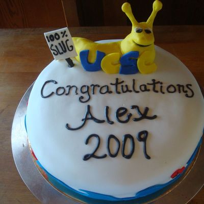 Uc Santa Cruz Slug Graduation Cake