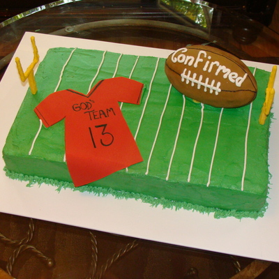 Football Confermation Cake