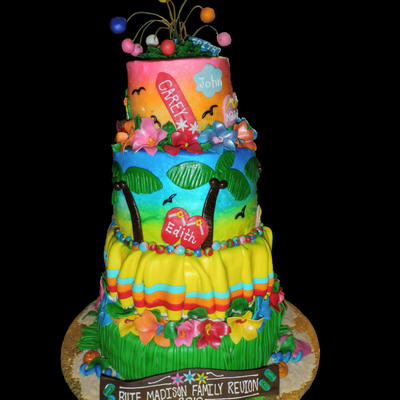 Hawiian Theme Cake