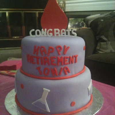 Lab Tech Retirement Cake