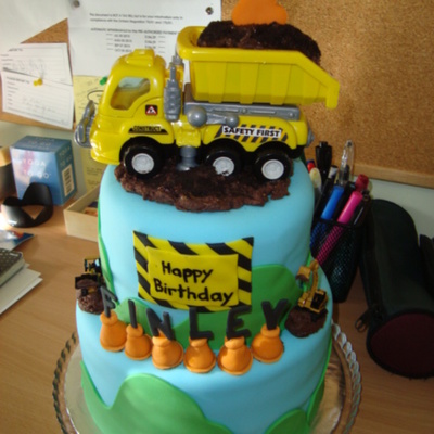 Construction Birthday Cake