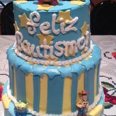 Toy Story Baptism Cake