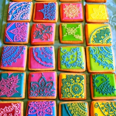 Mehndi Inspired Cookies