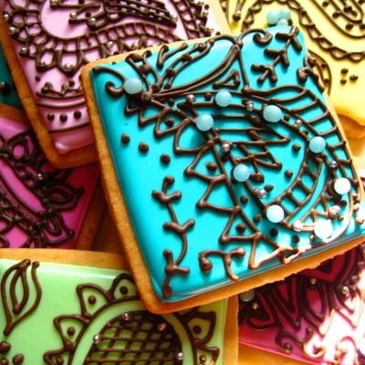 Mehndi Cookies