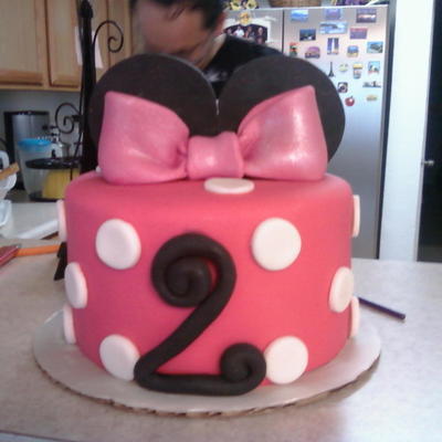 Belated Minnie Mouse Cake