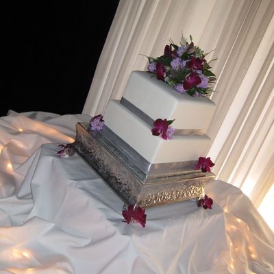 Cotillion Events Square Wedding Cake Cincinnati