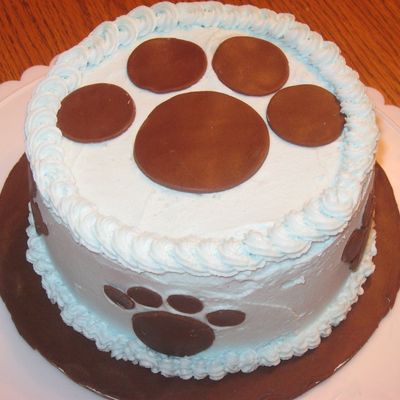 Puppy Paw Cake