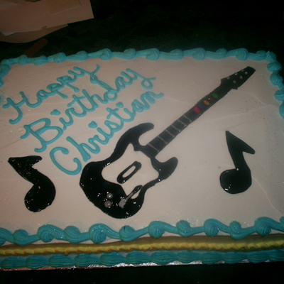 Guitar Hero Cake