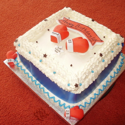 Boxing Birthday Cake