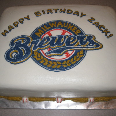 Mlb Brewers Cake
