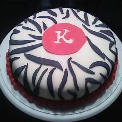 First Zebra Print Cake
