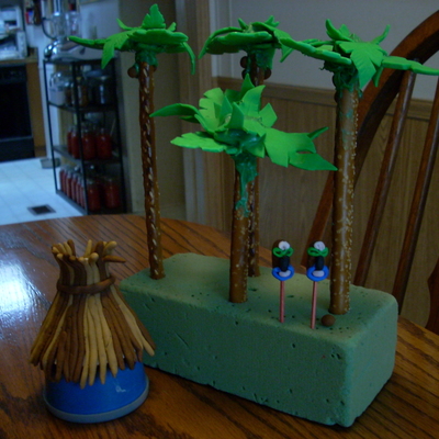 Coconut Palms & Tiki Hut