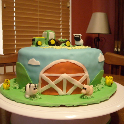 First Birthday John Deere Cake