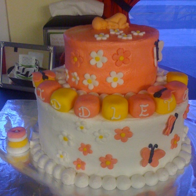 2 Tier Baby Shower Cake