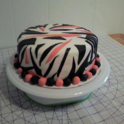 1St Zebra Stripes Cake