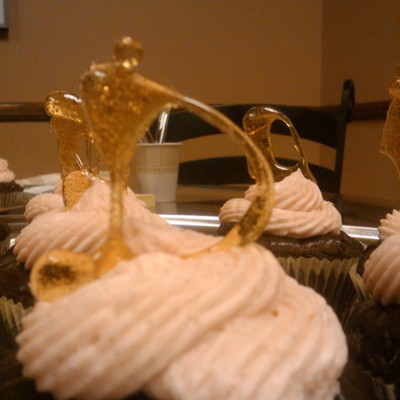 Birthday Cupcakes With Sugar Work