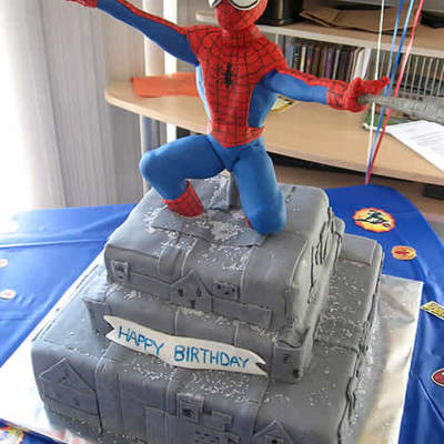 Spiderman Birthday Cake