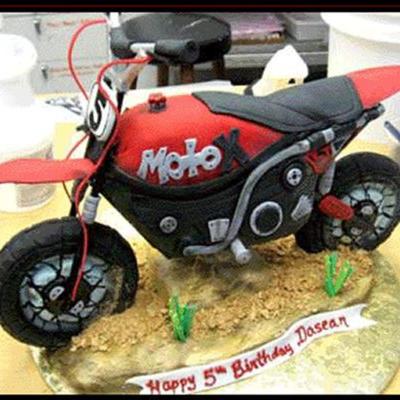 Dirt Bike Birthday Cake