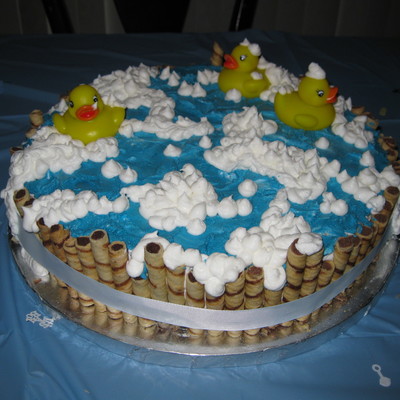Rubber Ducky Baby Shower Cake