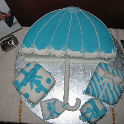 Wedding Shower Umbrella Cake