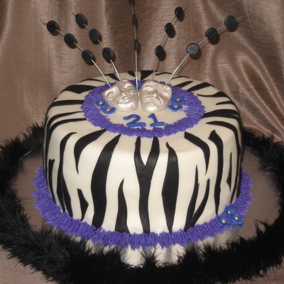 Dramatic Zebra Cake