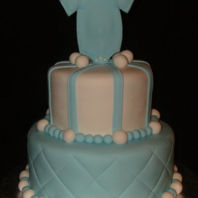 Onesie Shower Cake