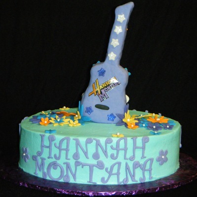 Hannah Montana Guitar Cake