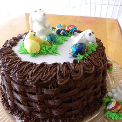 Easter Bunnies And Chick