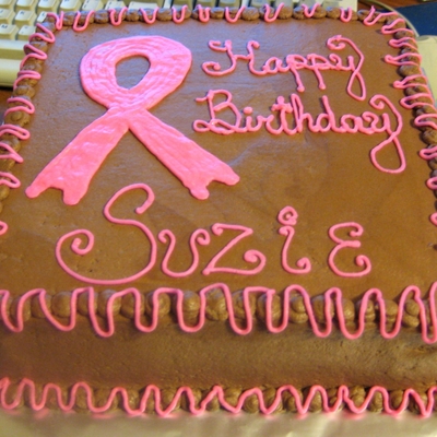 Breast Cancer Awareness B-Day Cake