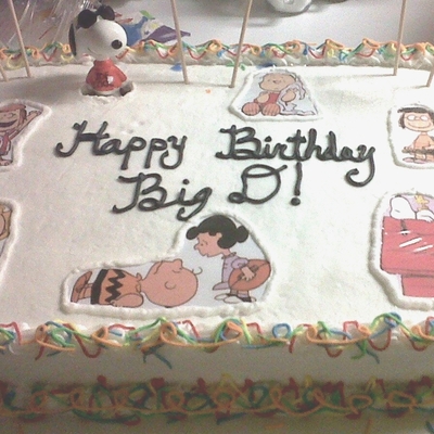 Peanut's Themed Cake