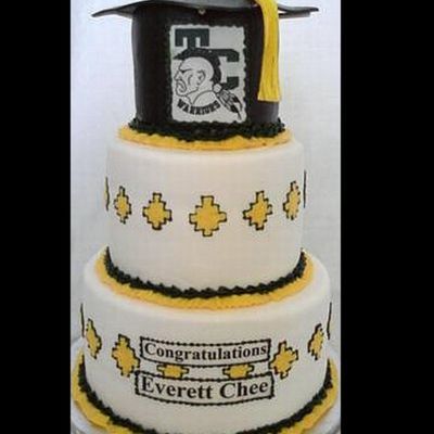 Warrior Graduation Cap Cake