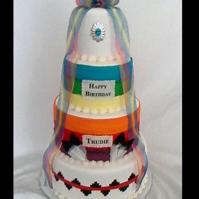 Navajo Rainbow Cake