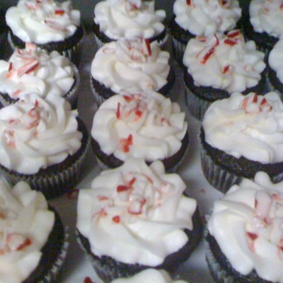 Candy Cane Cupcakes