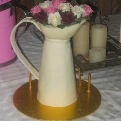 Shabby Chich Jug With Roses